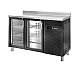 Foto Edenox Mesa Refrigerada Puerta Cristal Snack Serie 600 MPS-150 HC PC Negro - Capacidad 250 litros