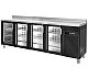 Foto Edenox Mesa Refrigerada Puerta Cristal Snack Serie 600 MPS-250 HC PC Negro - Capacidad 530 litros