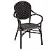 Foto Feyma Sillón Feroe - Grafito y Médula Negra/Plata