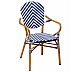 Foto Feyma Sillón Feroe - Bambú y Médula Azul/Blanca