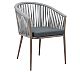 Foto Feyma Sillón Montreal - Acero Texturado y Cuerda Gris Marengo
