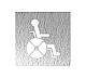 Foto Fricosmos Pictograma en Acero Inox Aseo Discapacitados