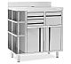 Foto Infrico Mueble Mesa Cafetera MCAF 1000 CD - Tolva a la Derecha