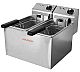 Maiser Freidora Eléctrica F6/4C2 X2 Eléctrica - Fondo 32,5 cm - 2 Cubas 4 litros