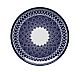 Foto Porvasal Vajilla Porcelana Andrómeda Azul Plato Pan Ø 17 cm