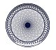 Foto Porvasal Vajilla Porcelana Andrómeda Azul Plato Postre Ø 21 cm