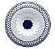 Foto Porvasal Vajilla Porcelana Andrómeda Azul Plato Aro Ø 26,6 cm
