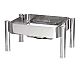 Pujadas Stand Chafing Dish Cuadrado Dimensiones 48 x 37,5 x 23,5 cm