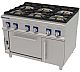 Foto Repagas S900 Pro Line Cocina CG-961 Pro - 6 Fogones + Horno
