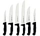Tramontina Cuchillo Serie Professional Negro Mango Polipropileno - Serie de 6 Piezas 