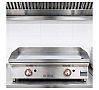 Arilex Plancha con Baño Cromo Duro PGCN Gas - Fondo 45 cm - Potencia 5,5 u 8,25 kW - vista 2