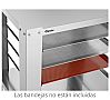Bartscher Bastidor Inferior AT400-410 Acero Inox - 4 Bandejas 60 x 40 cm - vista 4