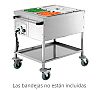 Bartscher Carro Baño María Calor Seco Fondo 82 o 120 cm - Capacidad 2 o 3 GN 1/1 - vista 2