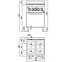 Bertos Plus 600 Cocina 4 Placas + Horno Eléctrica - Fondo 60 cm - 4 Placas - vista 8