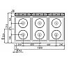 Bertos Macros 700 Cocina + Horno E7P6M Eléctrica - Fondo 71,4 cm - 6 Placas - vista 4