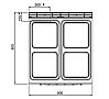 Bertos Máxima 900 Cocina E9PQ4+FE Eléctrica - Fondo 90 cm - 4 Placas - vista 4