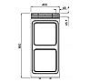 Bertos Cocina Máxima 900 E9PQ2M Eléctrica - Fondo 90 cm - 2 Placas - vista 4