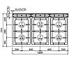 Bertos Macros 700 Cocina Sobremesa G7F6B Gas - Fondo 71,4 cm - 6 Fogones - vista 4