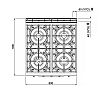 Bertos Máxima 900 Cocina + Horno G9F4 Gas - Fondo 90 cm - 4 Fogones - vista 4