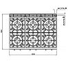 Bertos Máxima 900 Cocina High G9F6M Gas - Fondo 90 cm - 6 Fogones - vista 5