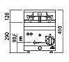 Bertos Plus 600 Freidora Sobremesa E6F10 Eléctrica - Fondo 60 cm - 1 Cuba 10 litros - vista 3