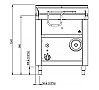 Bertos Macros 700 Sartén Basculante G7BR8I A Gas - Fondo 71,4 cm - Capacidad 60 litros - vista 3