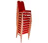Bolero Silla Banquete Respaldo Cuadrado Rojo Sólo Interior - vista 2