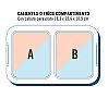 Cambro Caja Menú 2 Compartimentos Cam GoBox Polipropileno - vista 11