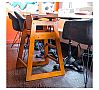 Tablecraft Trona Madera Acabado Nogal Madera - Dimensiones 50 x 50 x 73,5 cm - vista 11
