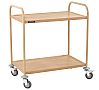 Casselin Carro de Servicio Imitación Madera CCSB2P Imitación Madera - 2 Estantes - vista 1