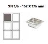 Comas Cubeta Acero Inox 18/10 GN 1/6 Medidas 16,2 x 17,6 cm - Multiuso - vista 3