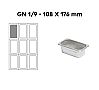 Comas Cubeta Acero Inox 18/10 GN 1/9 Medidas 10,8 x 17,6 cm - Multiuso - vista 3