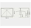 Conva Parasol Forte Master Desplazado 890 Poliéster Rectangular 2,5 x 3,5 metros - vista 10