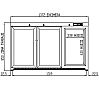 Coreco Expositor Refrigerado Horizontal para Vinos ERHW-350-L Capacidad 68 Botellas - vista 3