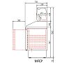 Coreco Mesa Fría Compacta Pizza Gama 700 GN 1/1 Fondo 70 cm - Capacidad 264 o 399 litros - vista 9