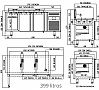 Coreco Mesa Fría Salad-Chef Gama 700 GN 1/1 Encimera Abierta MFE Fondo 70 cm - Capacidad 255 o 399 litros - vista 9