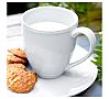 Costa Nova Friso Blanco Taza y Platillo Cerámica Gres - Capacidad 90 a 260 ml - vista 3