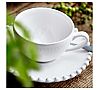 Costa Nova Pearl Blanco Taza y Platillo Cerámica Gres - Capacidad 90 a 370 ml - vista 1
