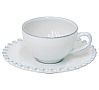 Costa Nova Pearl Blanco Taza y Platillo Cerámica Gres - Capacidad 90 a 370 ml - vista 5