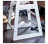 Tablecraft Trona Madera Acabado Blanco Madera - Dimensiones 50 x 50 x 73,5 cm - vista 4