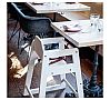 Tablecraft Trona Madera Acabado Blanco Madera - Dimensiones 50 x 50 x 73,5 cm - vista 5