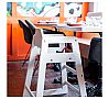 Tablecraft Trona Madera Acabado Blanco Madera - Dimensiones 50 x 50 x 73,5 cm - vista 6