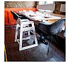 Tablecraft Trona Madera Acabado Blanco Madera - Dimensiones 50 x 50 x 73,5 cm - vista 8