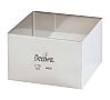 Decora Serie Sagome Inox Molde Inox Cuadrado Medidas 12 x 12 a 30 x 30 cm - Acero Inox - vista 1