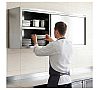 Distform Armario de Pared con Puertas Correderas Ancho 100 a 180 cm - vista 6