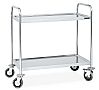 Distform Carro de Servicio 2 Estantes Acero Inoxidable - 2 Estantes - vista 1