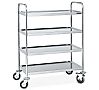 Distform Carro de Servicio 4 Estantes Acero Inoxidable - 4 Estantes - vista 1