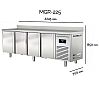 Docriluc Mesa Refrigerada Clarion MGR Fondo 70 cm - Capacidad 255 a 686 litros - vista 6