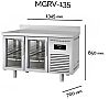 Docriluc Mesa Refrigerada Clarion MGRV Fondo 70 cm - Capacidad 255 a 686 litros - vista 4