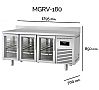 Docriluc Mesa Refrigerada Clarion MGRV Fondo 70 cm - Capacidad 255 a 686 litros - vista 5
